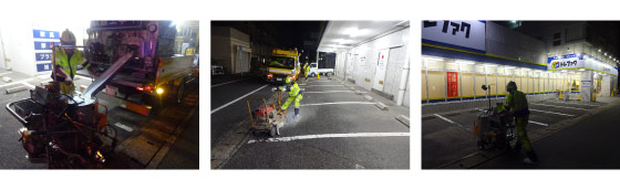 ライン・車止め設置