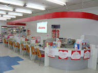 カウンターバック,壁面,内照式サイン