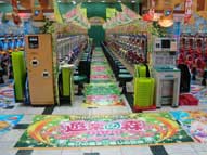 パチンコ店,床,広告