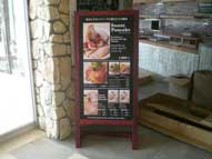 木製スタンド,看板