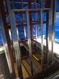 ダムウェーター,建築工事