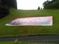 ゴルフ場,床,広告